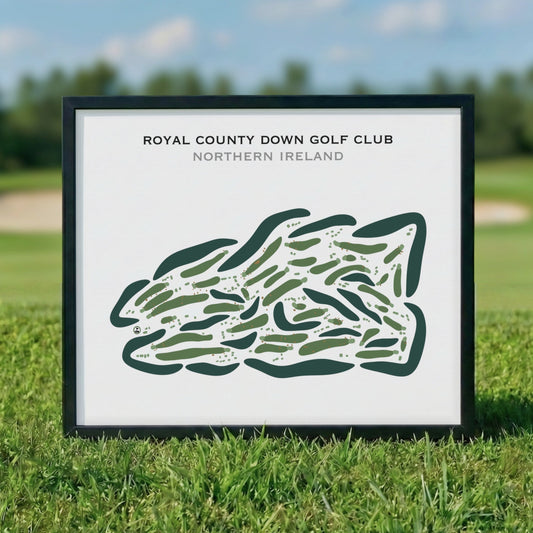 Royal County Down Golf Club, Ireland - Printed Golf Courses