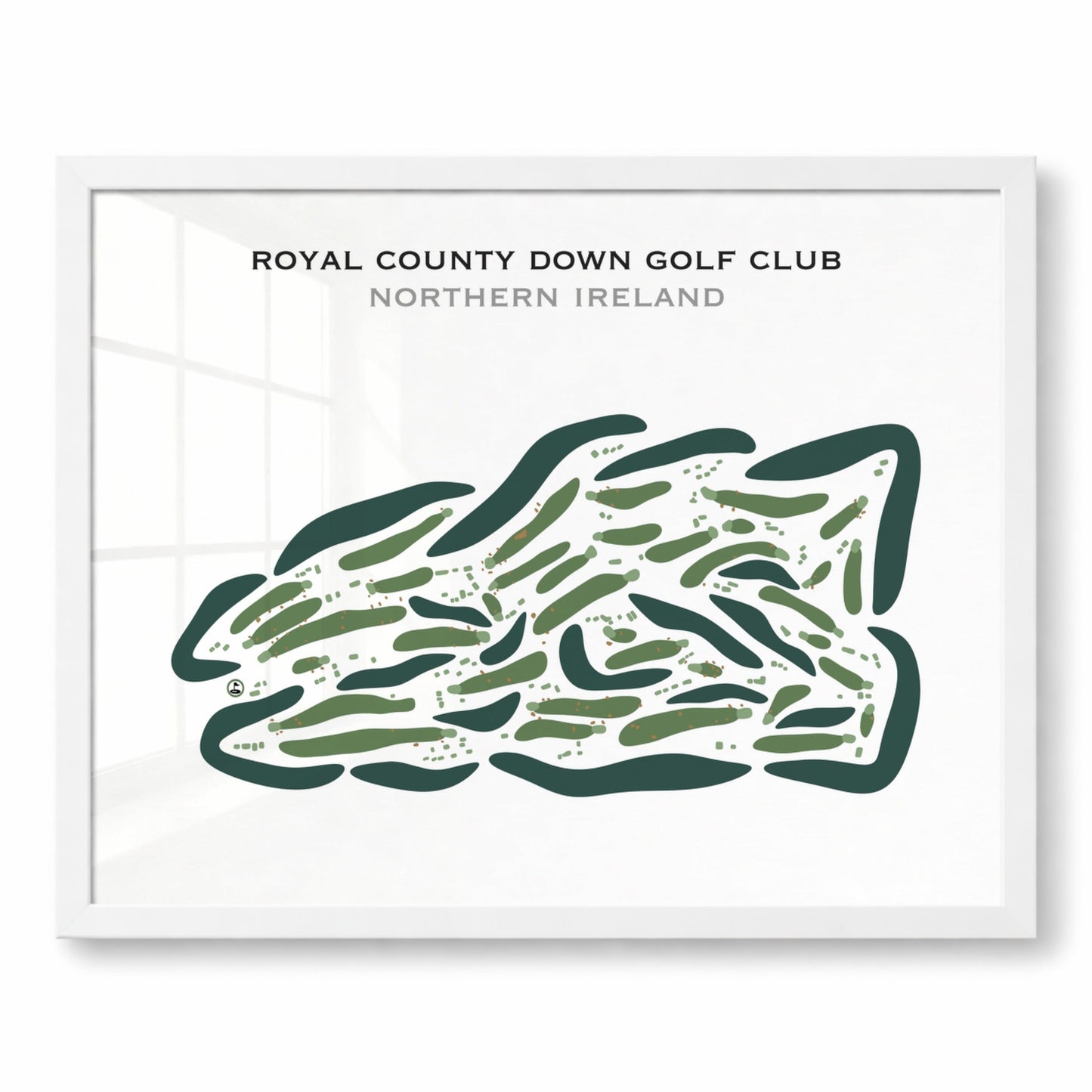 Royal County Down Golf Club, Ireland - Printed Golf Courses