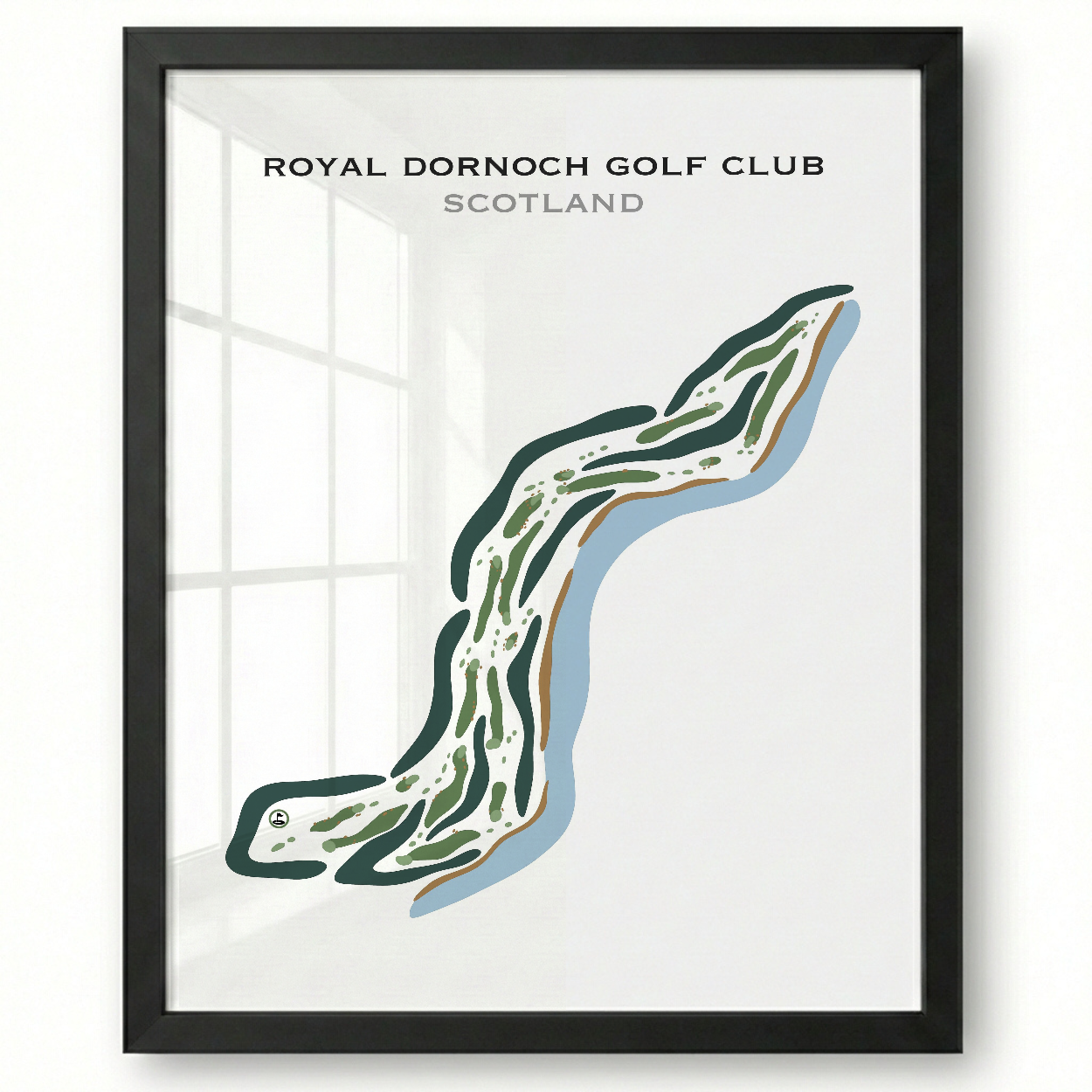 Royal Dornoch Golf Club, Dornoch Scotland - Printed Golf Courses