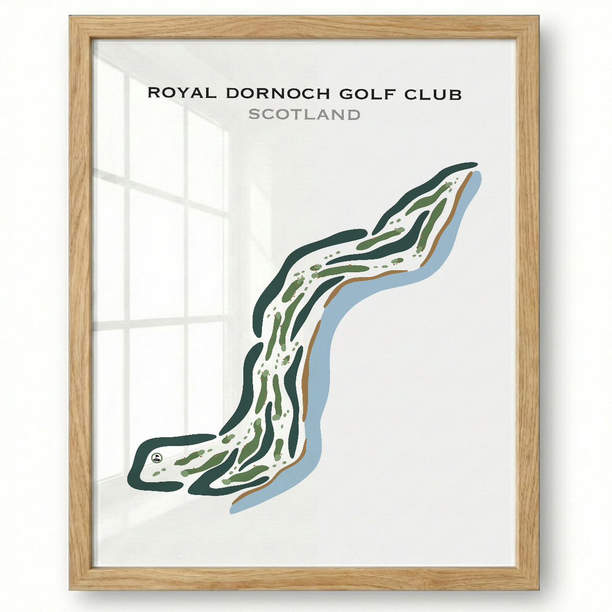 Royal Dornoch Golf Club, Dornoch Scotland - Printed Golf Courses