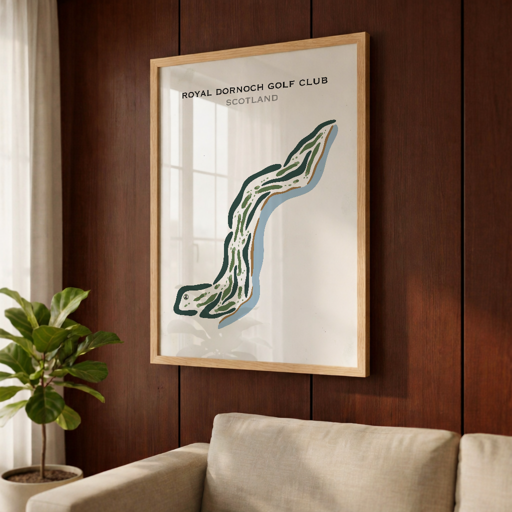 Royal Dornoch Golf Club, Dornoch Scotland - Printed Golf Courses