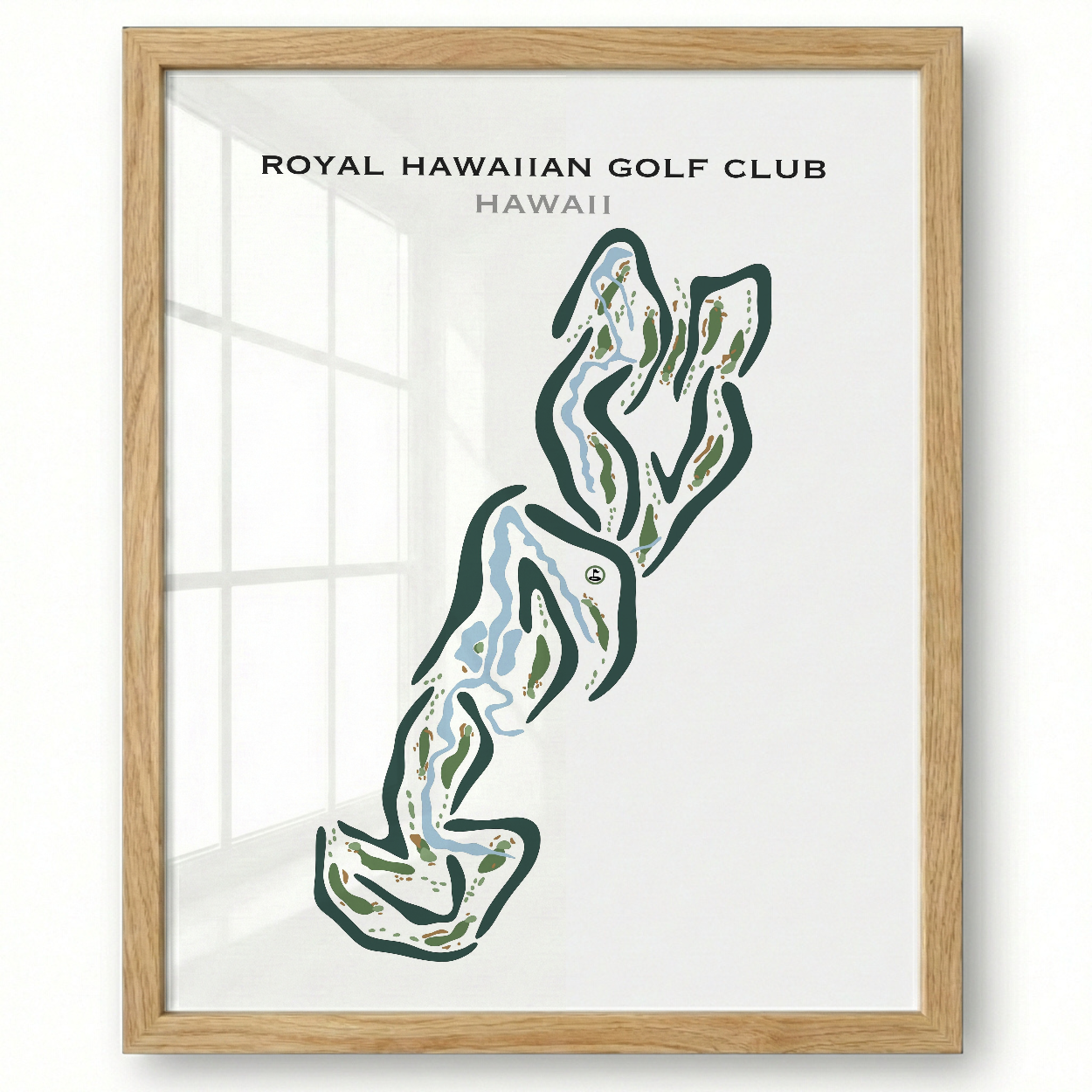 Royal Hawaiian Golf Club, Hawaii - Printed Golf Courses
