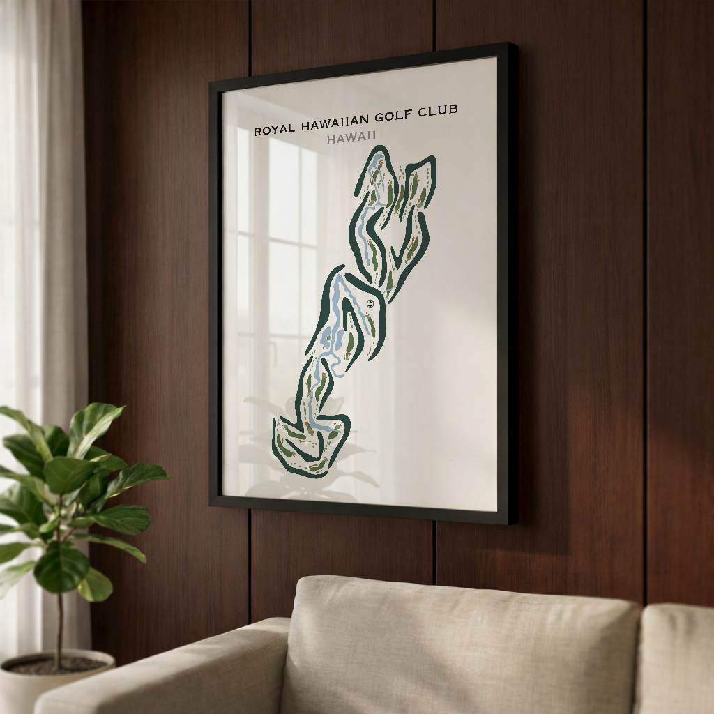 Royal Hawaiian Golf Club, Hawaii - Printed Golf Courses