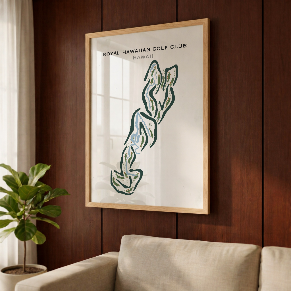 Royal Hawaiian Golf Club, Hawaii - Printed Golf Courses