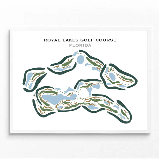 Royal Lakes Golf Club, Florida - Printed Golf Courses