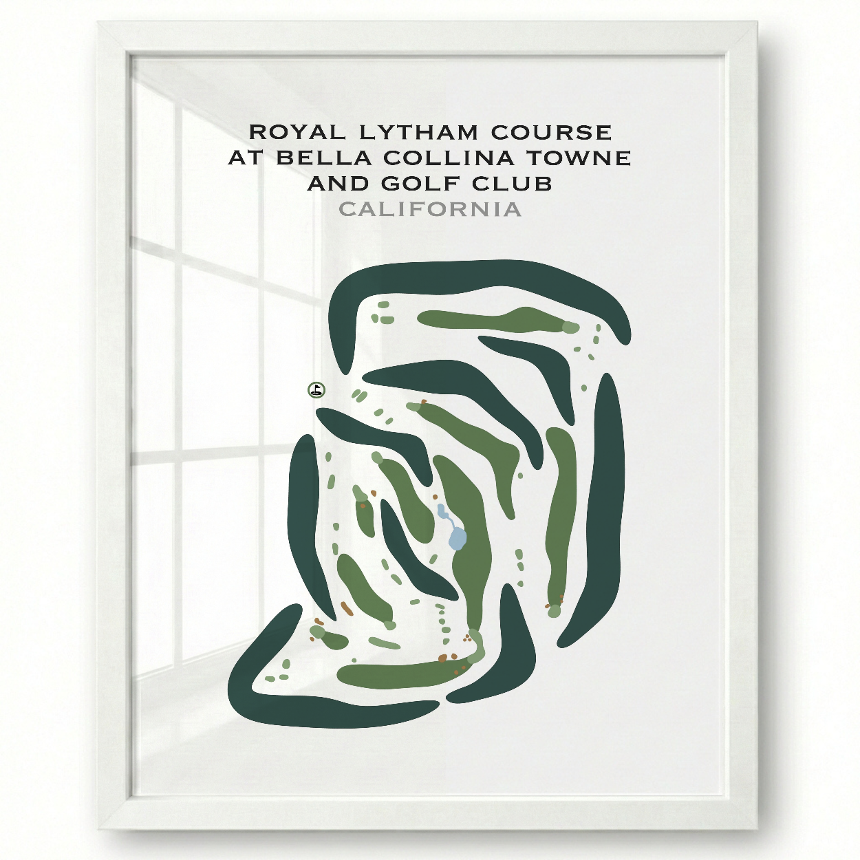 Royal Lytham Course at Bella Collina Towne & Golf Club, California - Printed Golf Courses