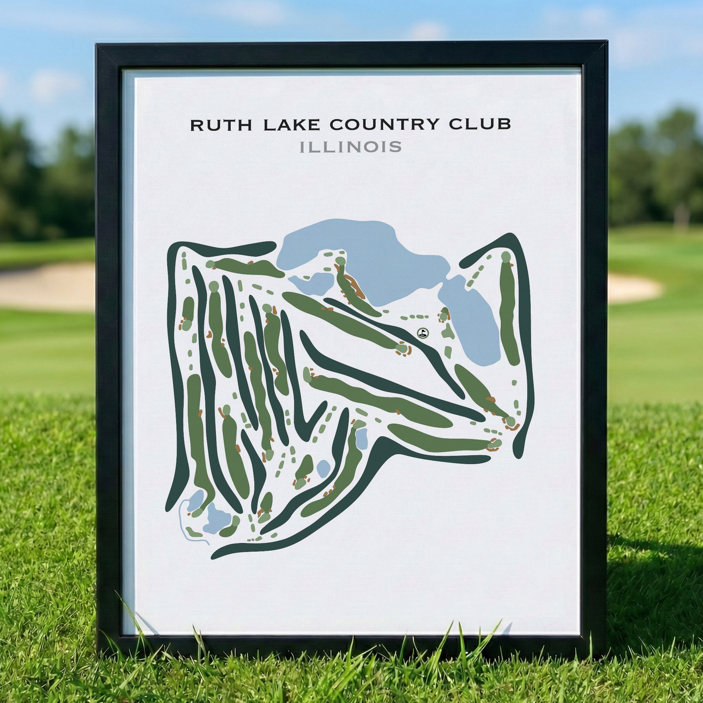 Ruth Lake Country Club, Illinois - Printed Golf Courses