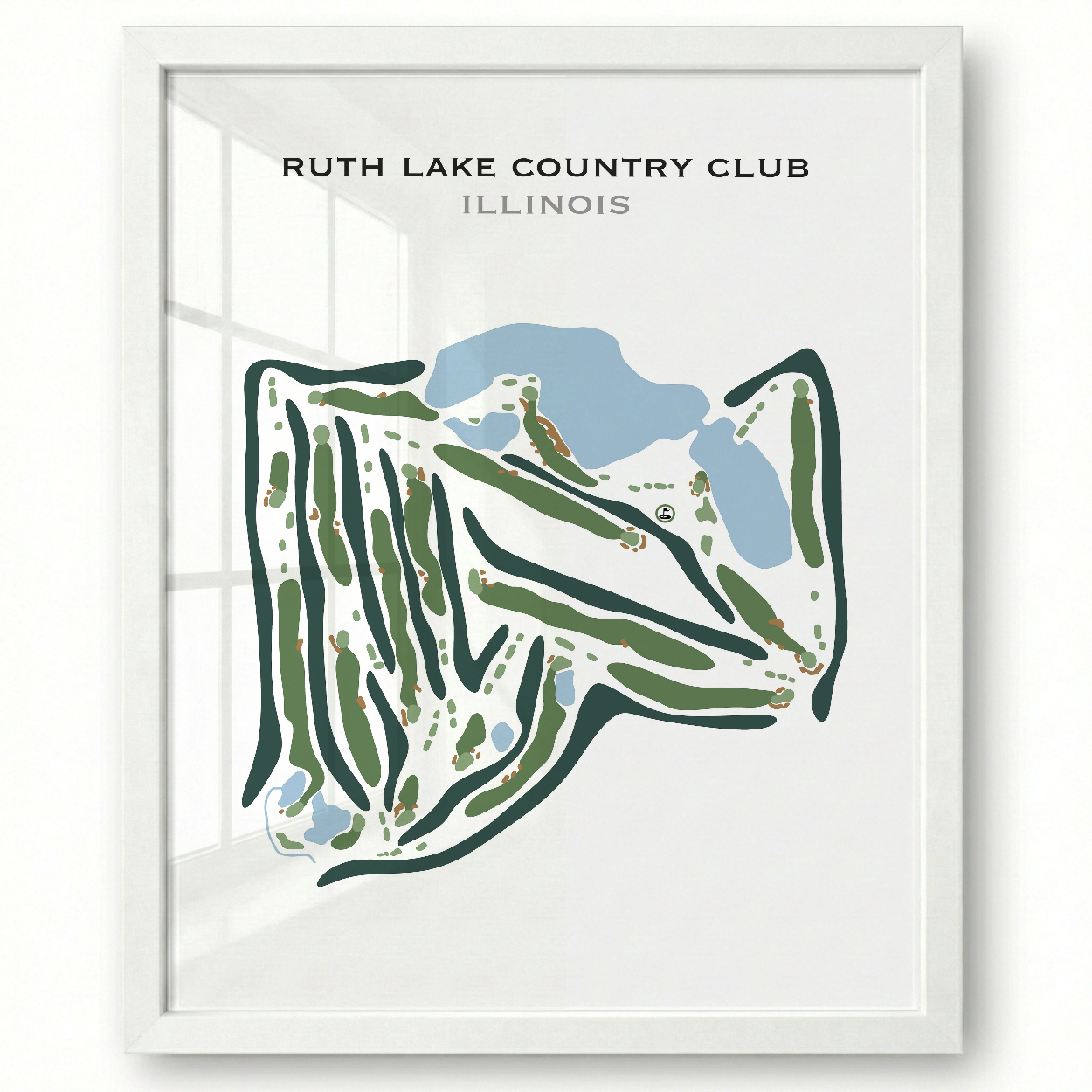 Ruth Lake Country Club, Illinois - Printed Golf Courses