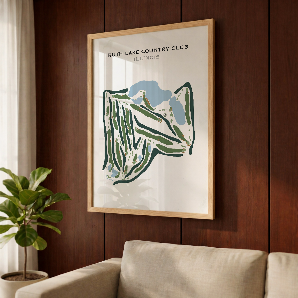 Ruth Lake Country Club, Illinois - Printed Golf Courses