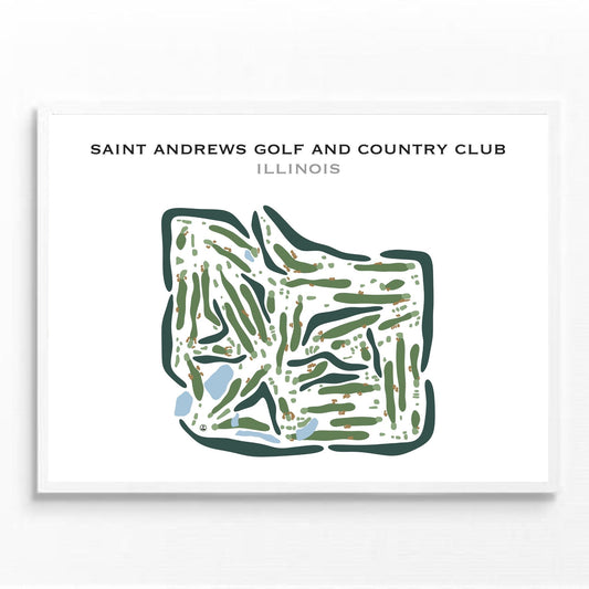 St. Andrews Golf and Country Club, Illinois - Printed Golf Courses