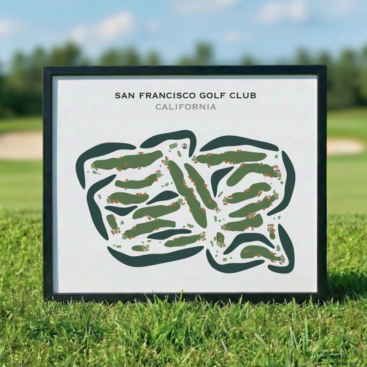 San Francisco Golf Club, California - Printed Golf Courses