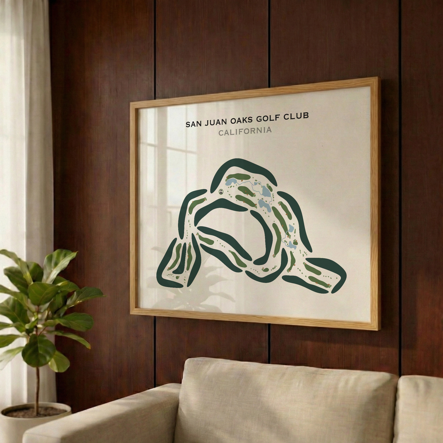 San Juan Oaks Golf Club, California - Printed Golf Courses