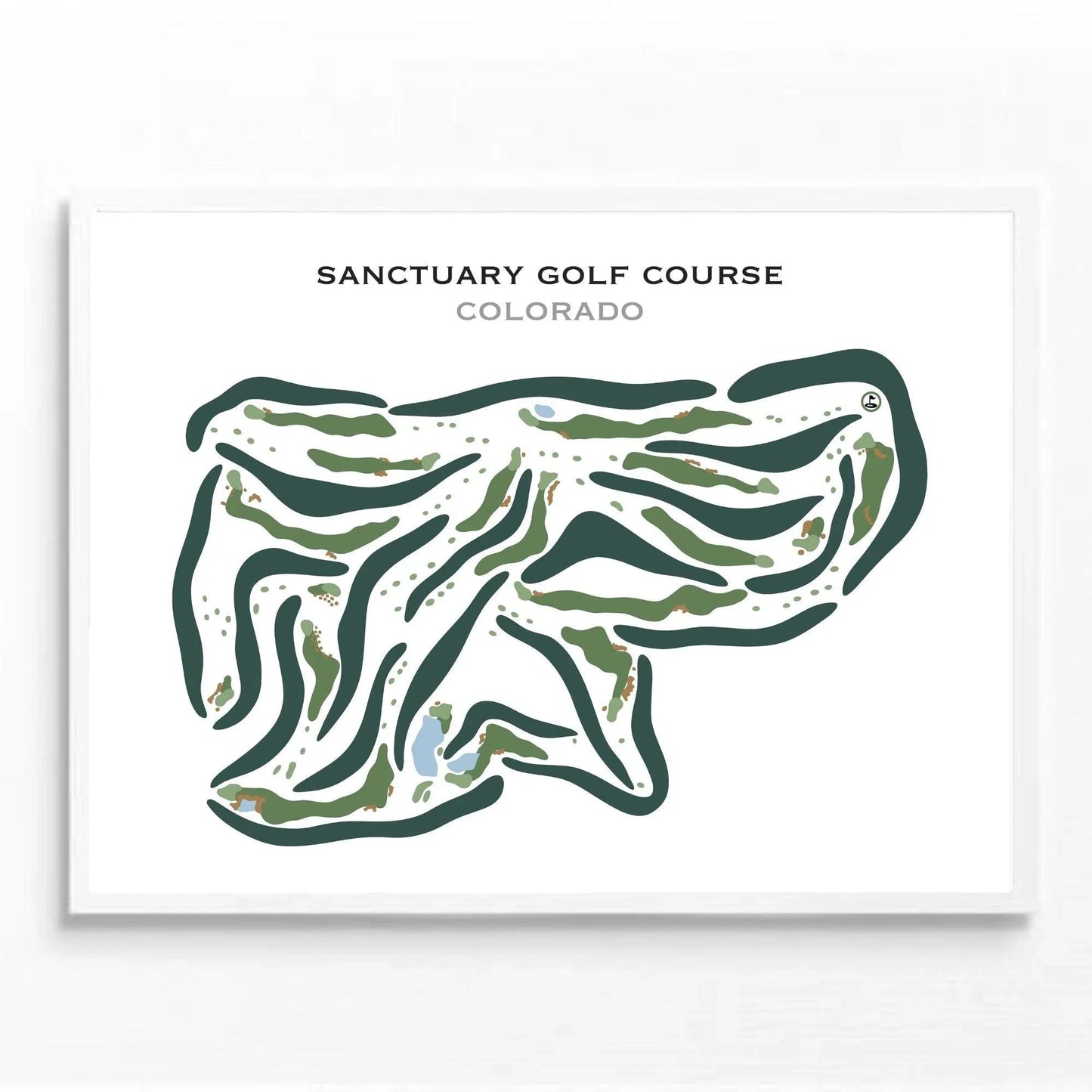 Sanctuary Golf Course, Colorado - Printed Golf Courses