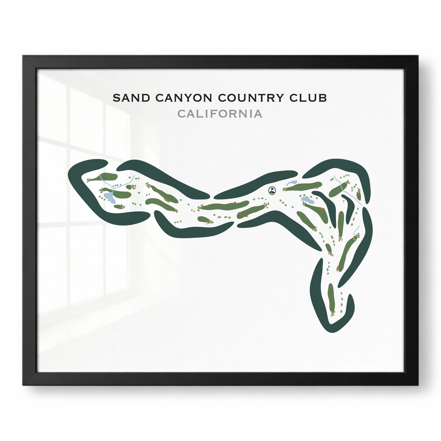 Sand Canyon Country Club, California - Printed Golf Courses