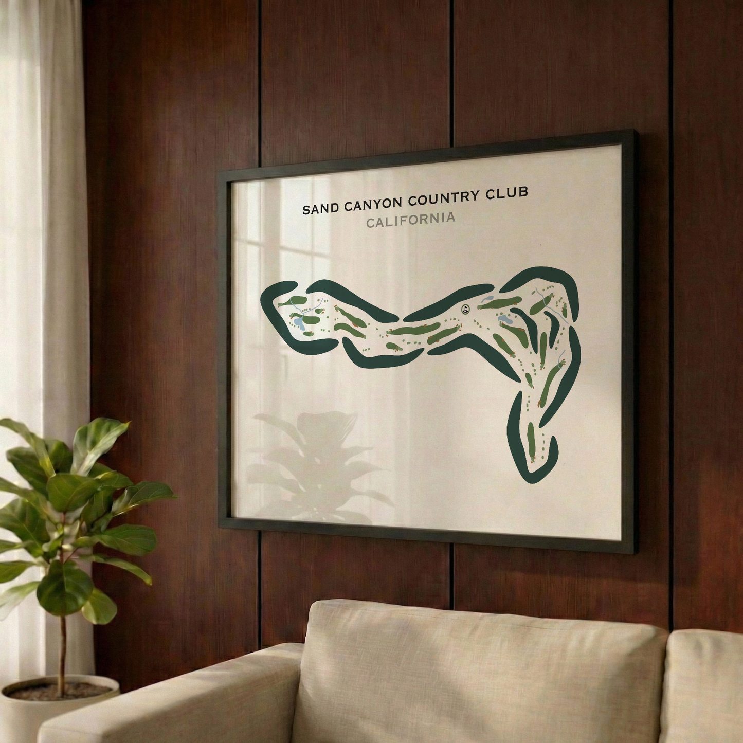 Sand Canyon Country Club, California - Printed Golf Courses
