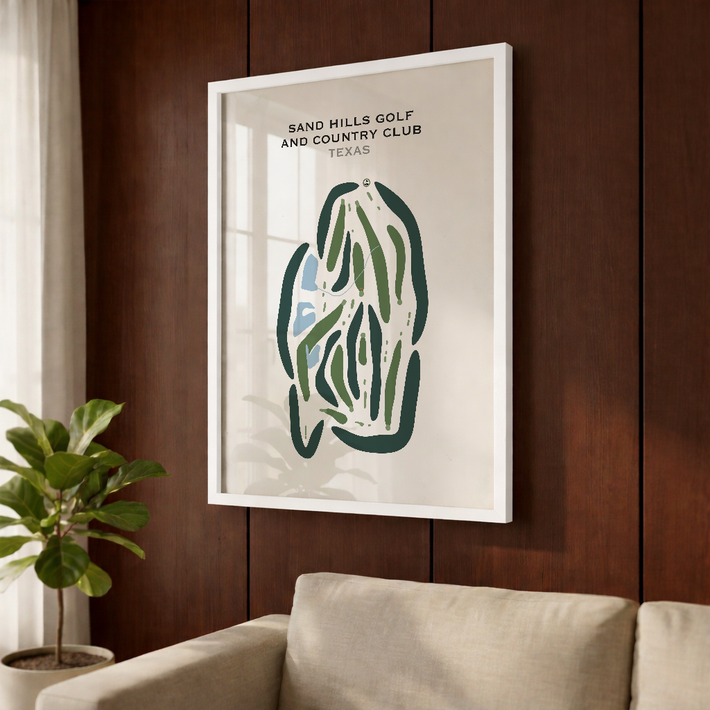 Sand Hills Golf & Country Club, Texas - Printed Golf Courses