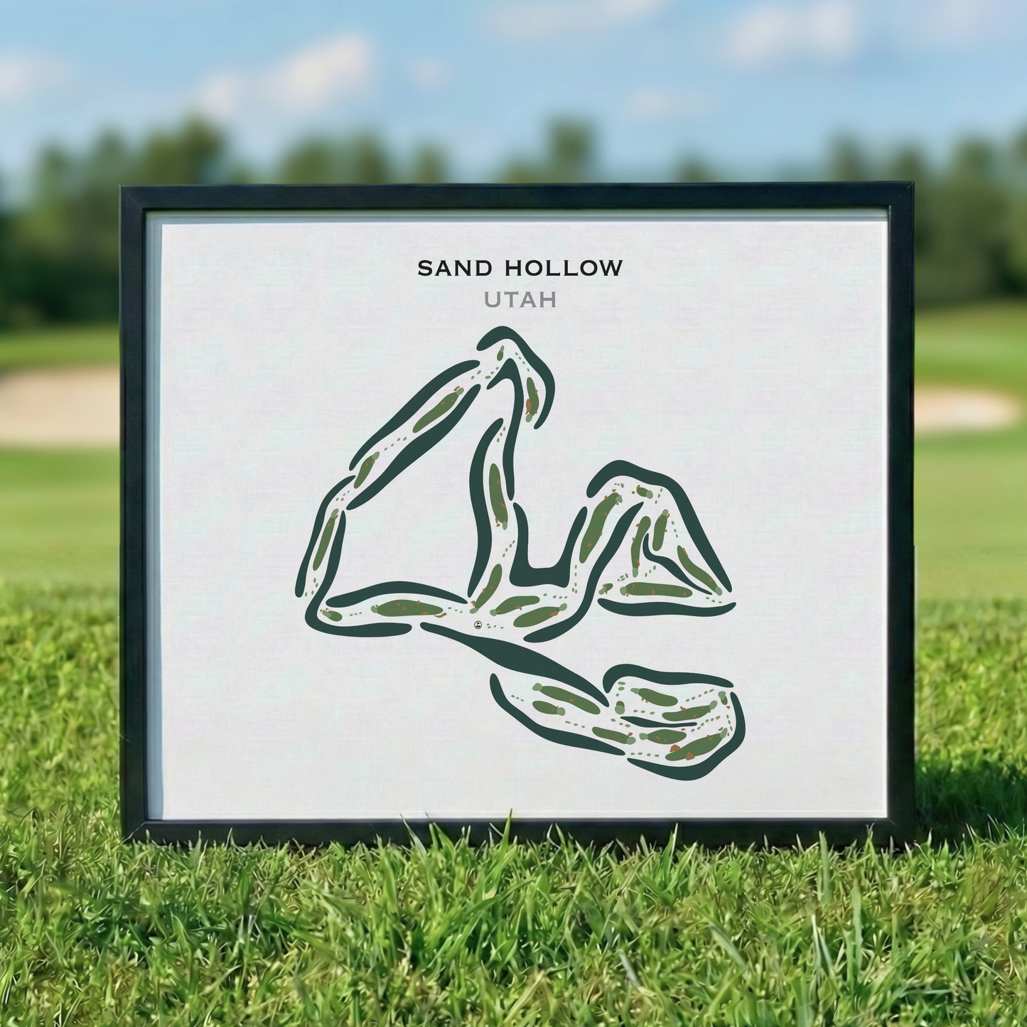 Sand Hollow Resort Golf Course, Hurricane Utah - Printed Golf Courses