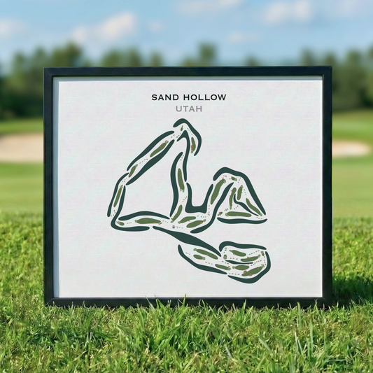 Sand Hollow Resort Golf Course, Hurricane Utah - Printed Golf Courses