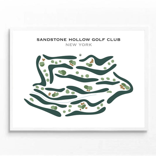 Sandstone Hollow Golf Club, New York - Printed Golf Course