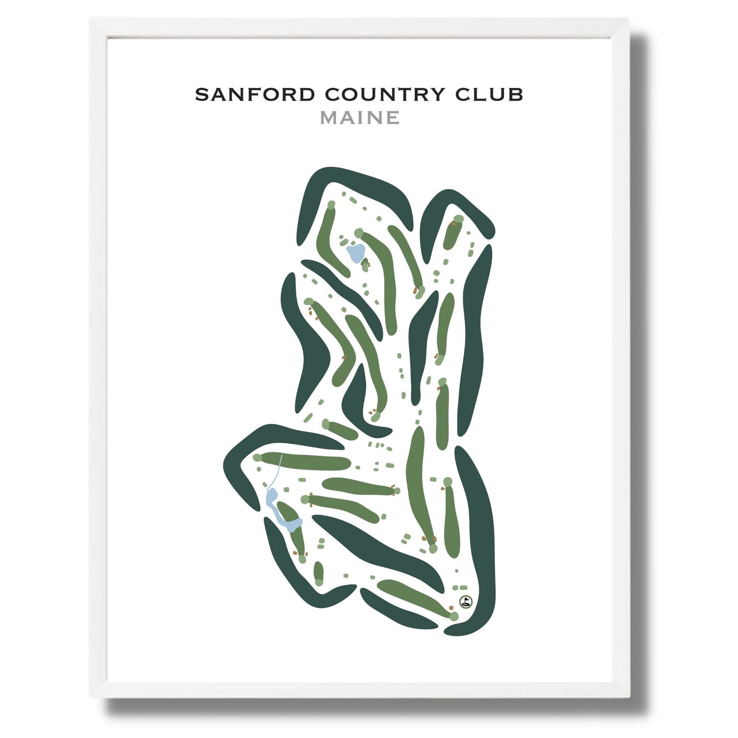 Sanford Country Club, Maine - Printed Golf Courses