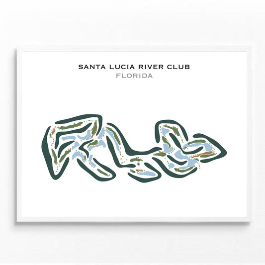Santa Lucia River Club, Florida - Printed Golf Courses