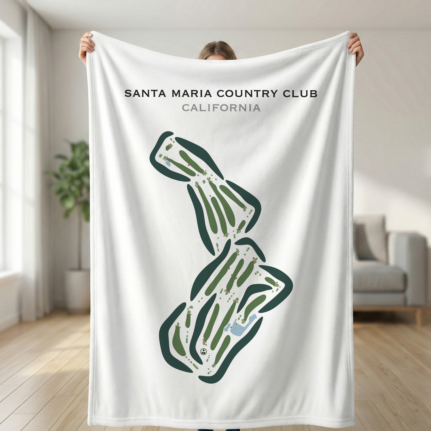 Santa Maria Country Club, California - Printed Golf Courses