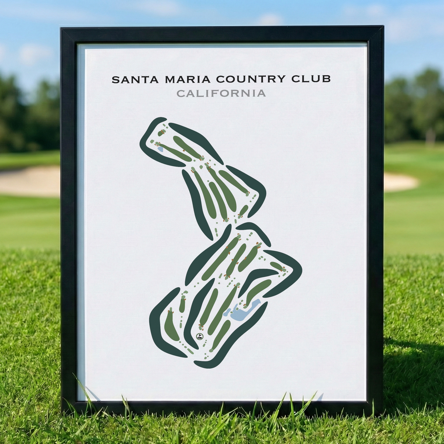 Santa Maria Country Club, California - Printed Golf Courses