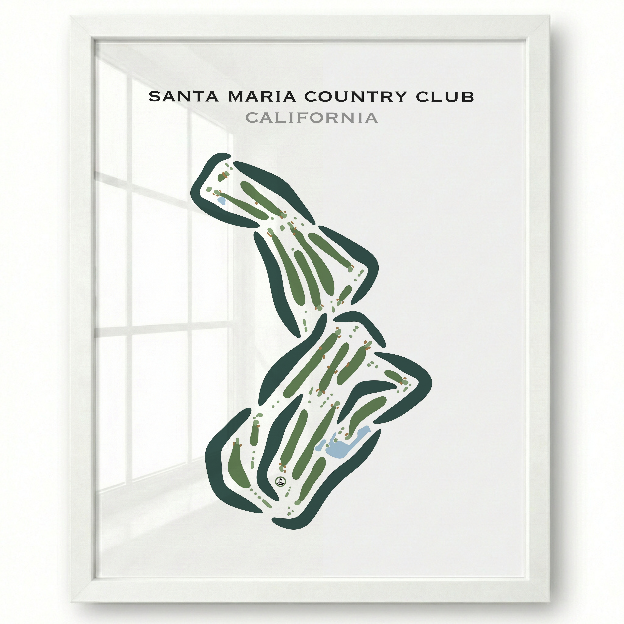 Santa Maria Country Club, California - Printed Golf Courses