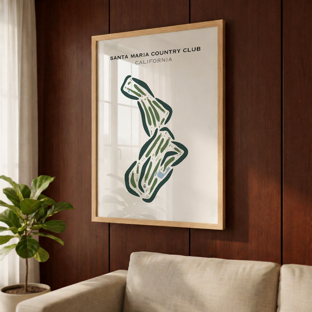 Santa Maria Country Club, California - Printed Golf Courses