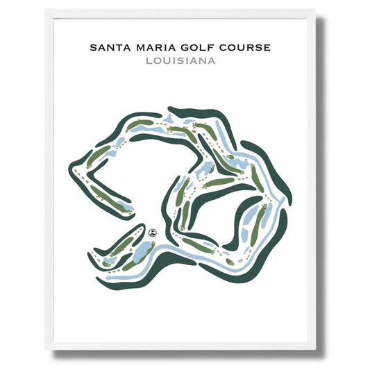 Santa Maria Golf Course, Louisiana - Printed Golf Courses