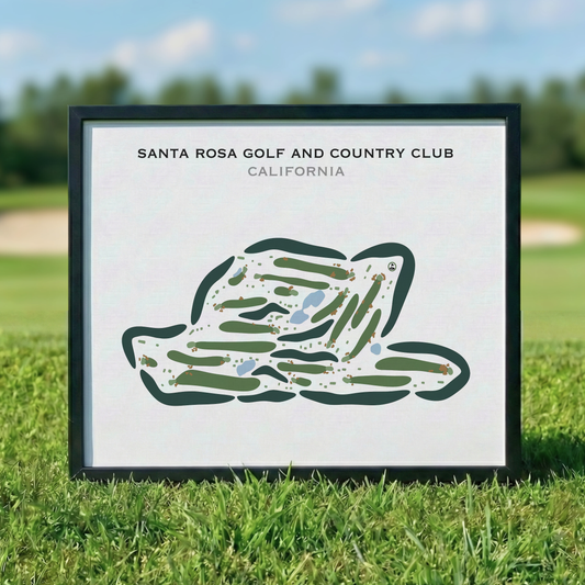 Santa Rosa Golf & Country Club, California - Printed Golf Courses