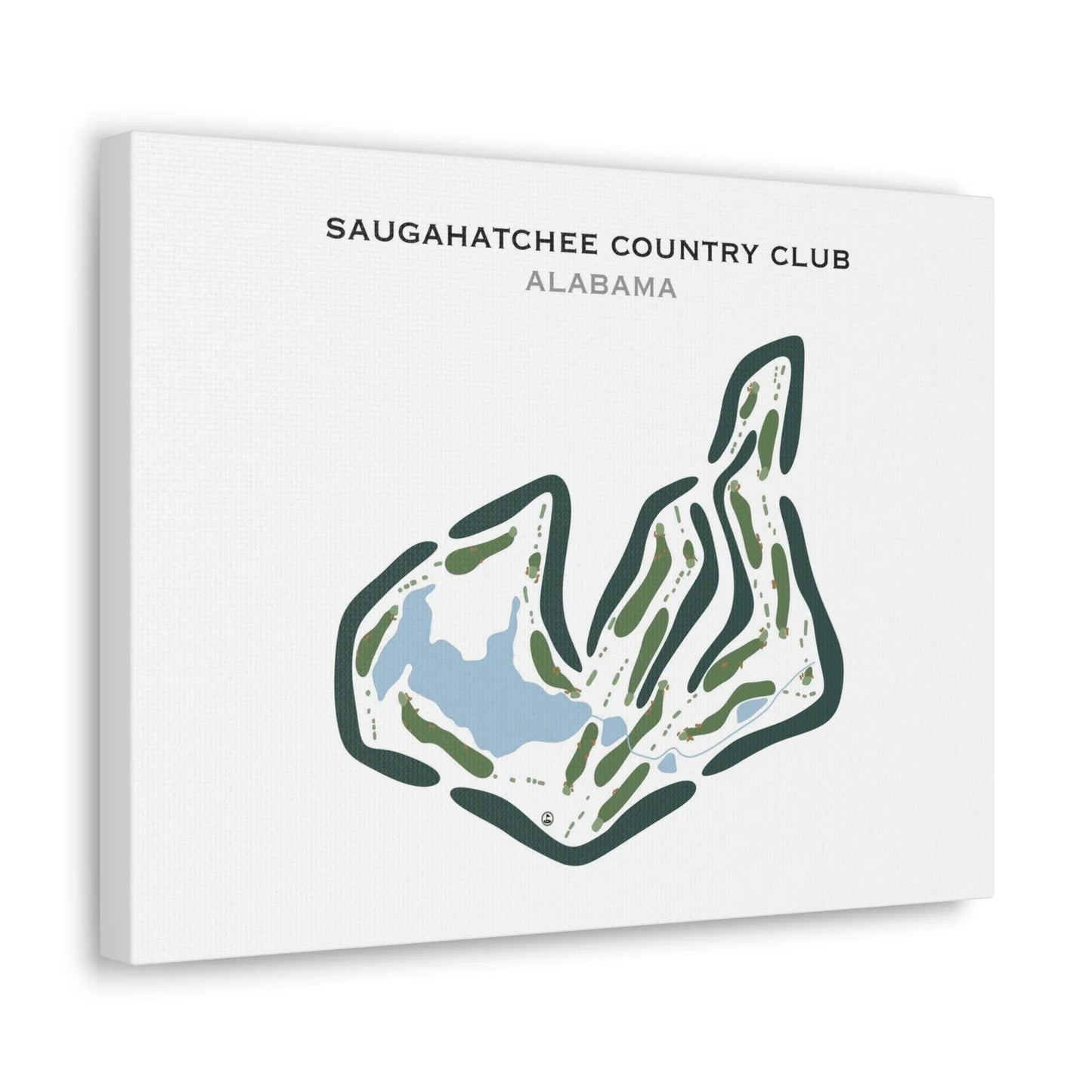 Saugahatchee Country Club, Alabama - Printed Golf Courses