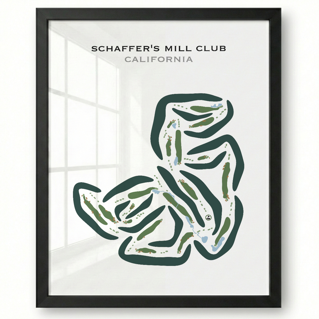 Schaffer's Mill Golf Club, California - Printed Golf Courses
