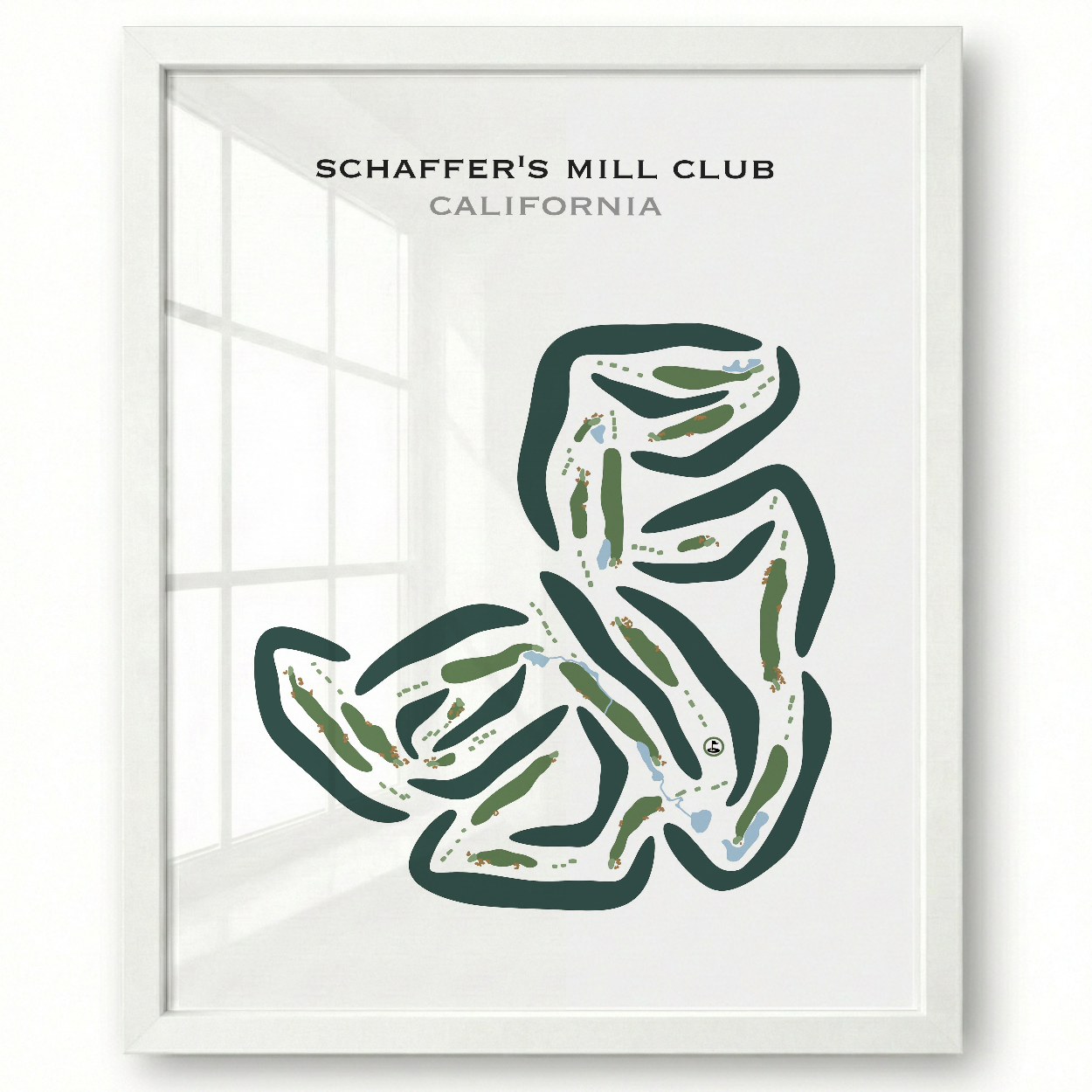 Schaffer's Mill Golf Club, California - Printed Golf Courses