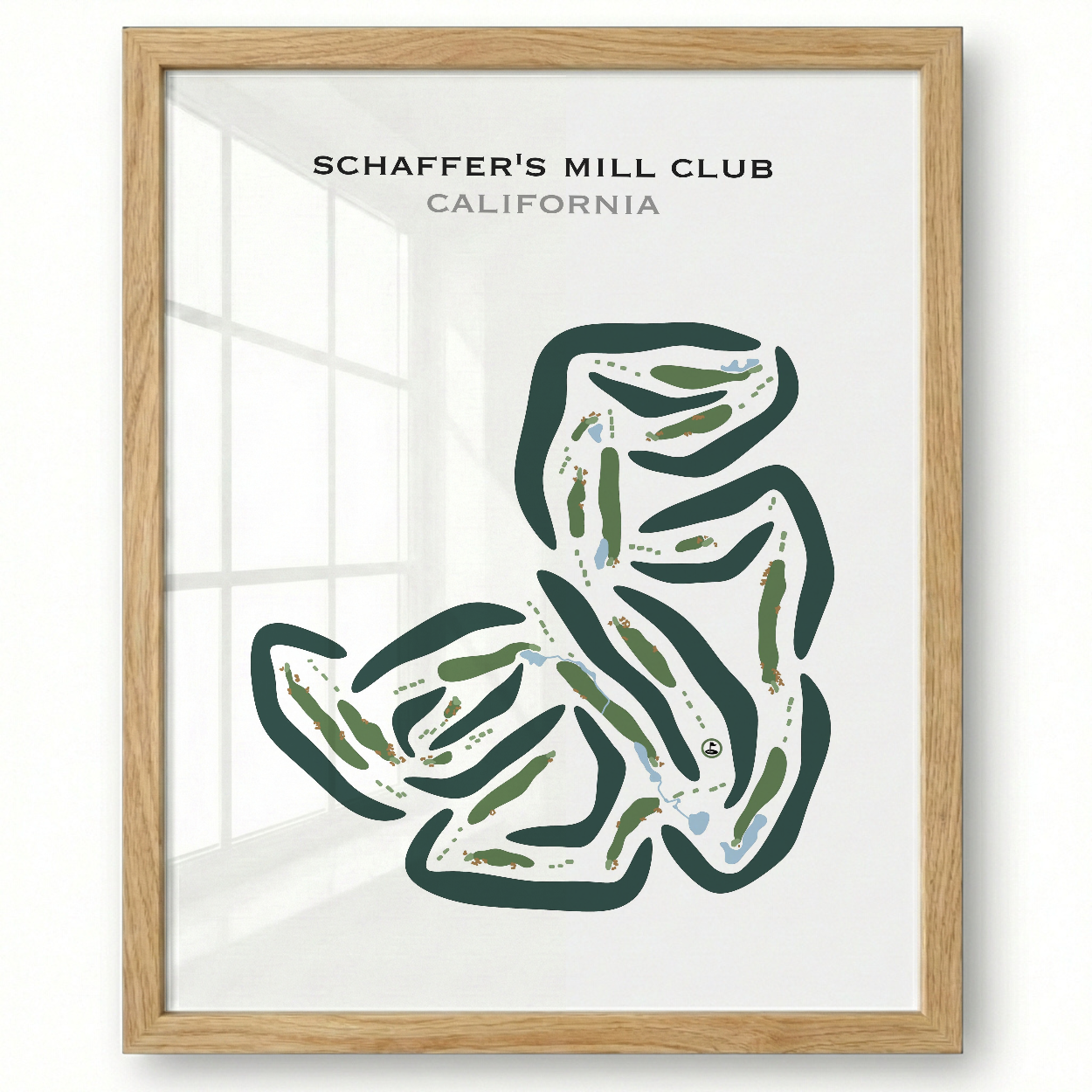 Schaffer's Mill Golf Club, California - Printed Golf Courses