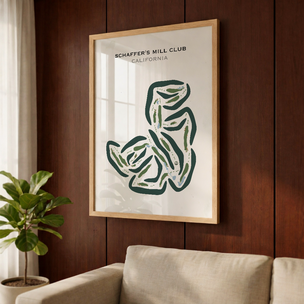Schaffer's Mill Golf Club, California - Printed Golf Courses