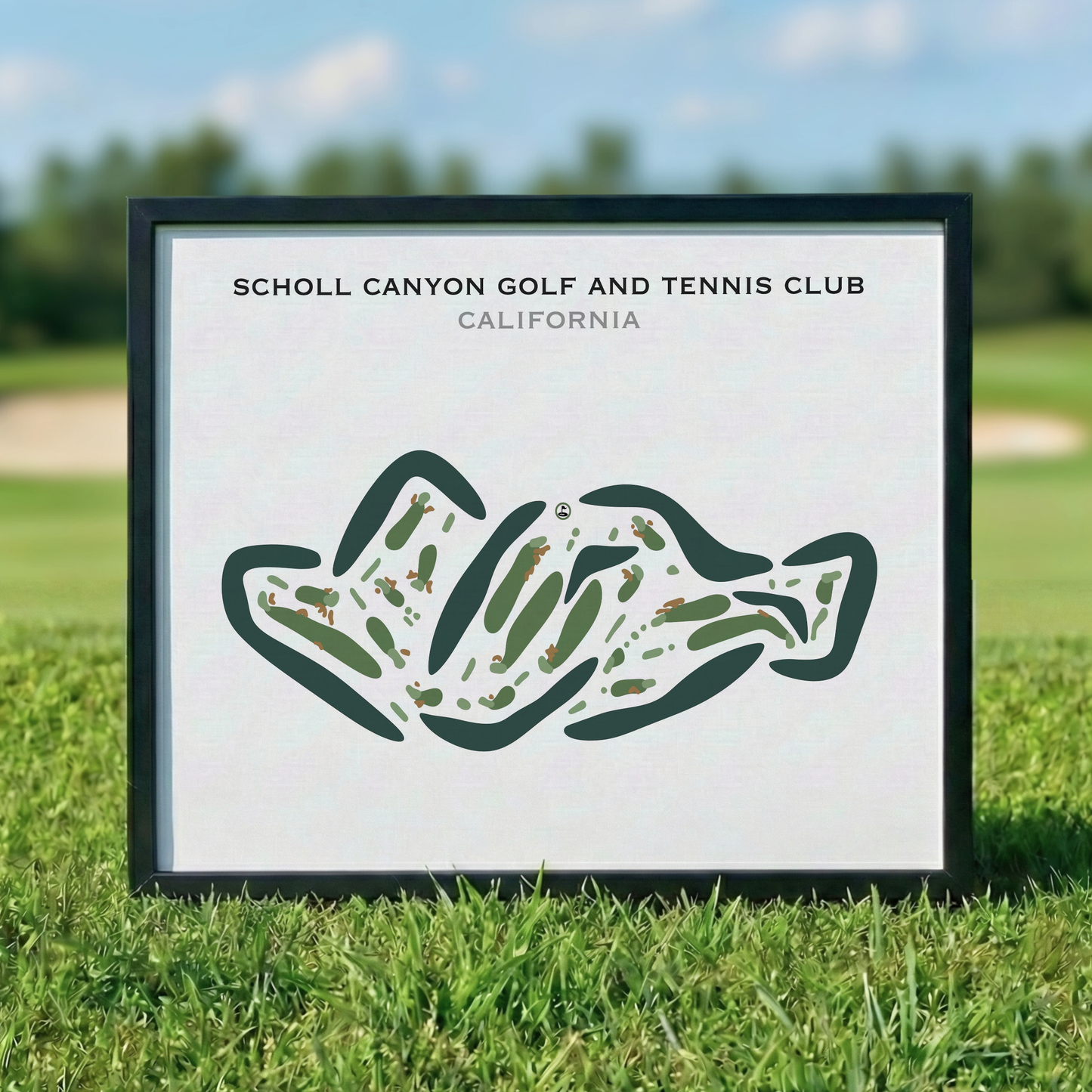 Scholl Canyon Golf & Tennis Club, California - Printed Golf Courses