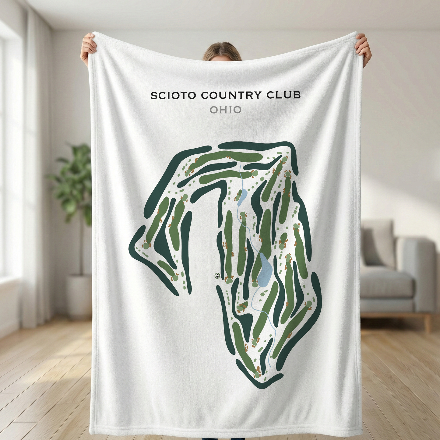 Scioto Country Club, Ohio - Printed Golf Course