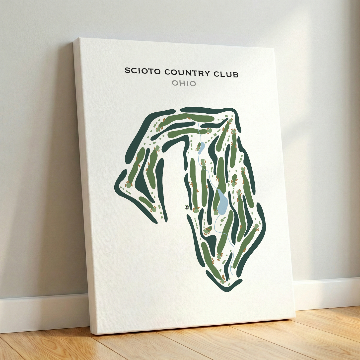 Scioto Country Club, Ohio - Printed Golf Course