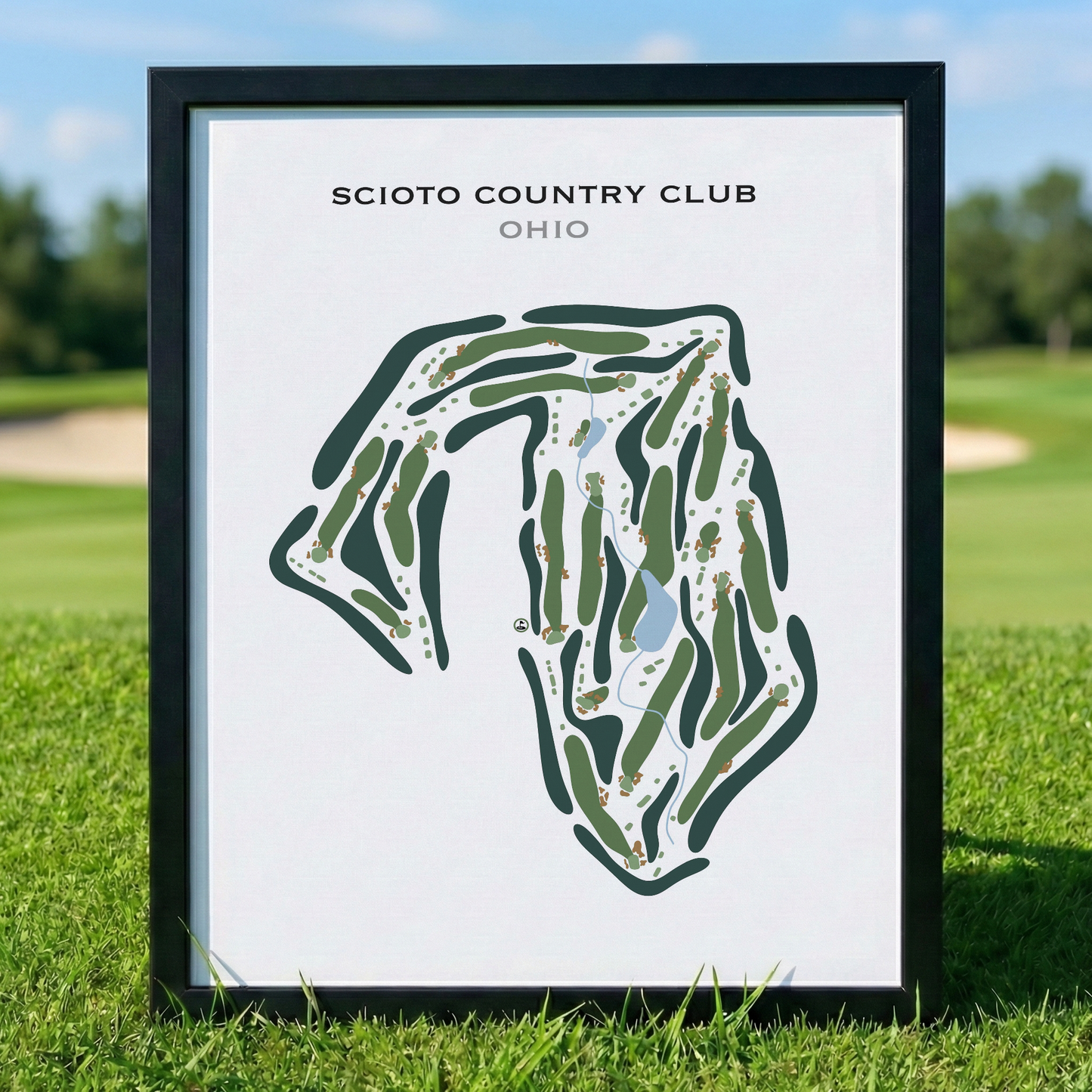 Scioto Country Club, Ohio - Printed Golf Course