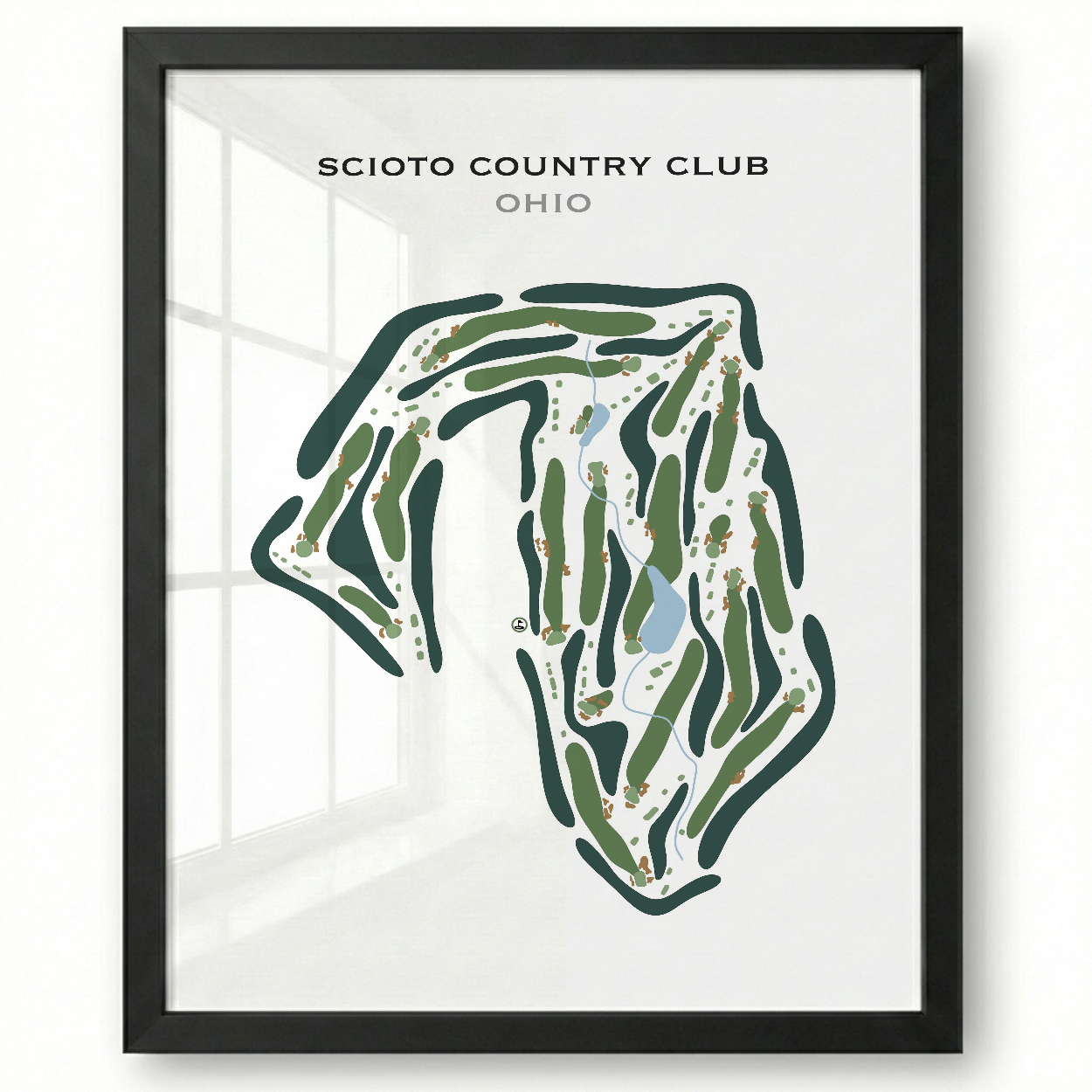 Scioto Country Club, Ohio - Printed Golf Course