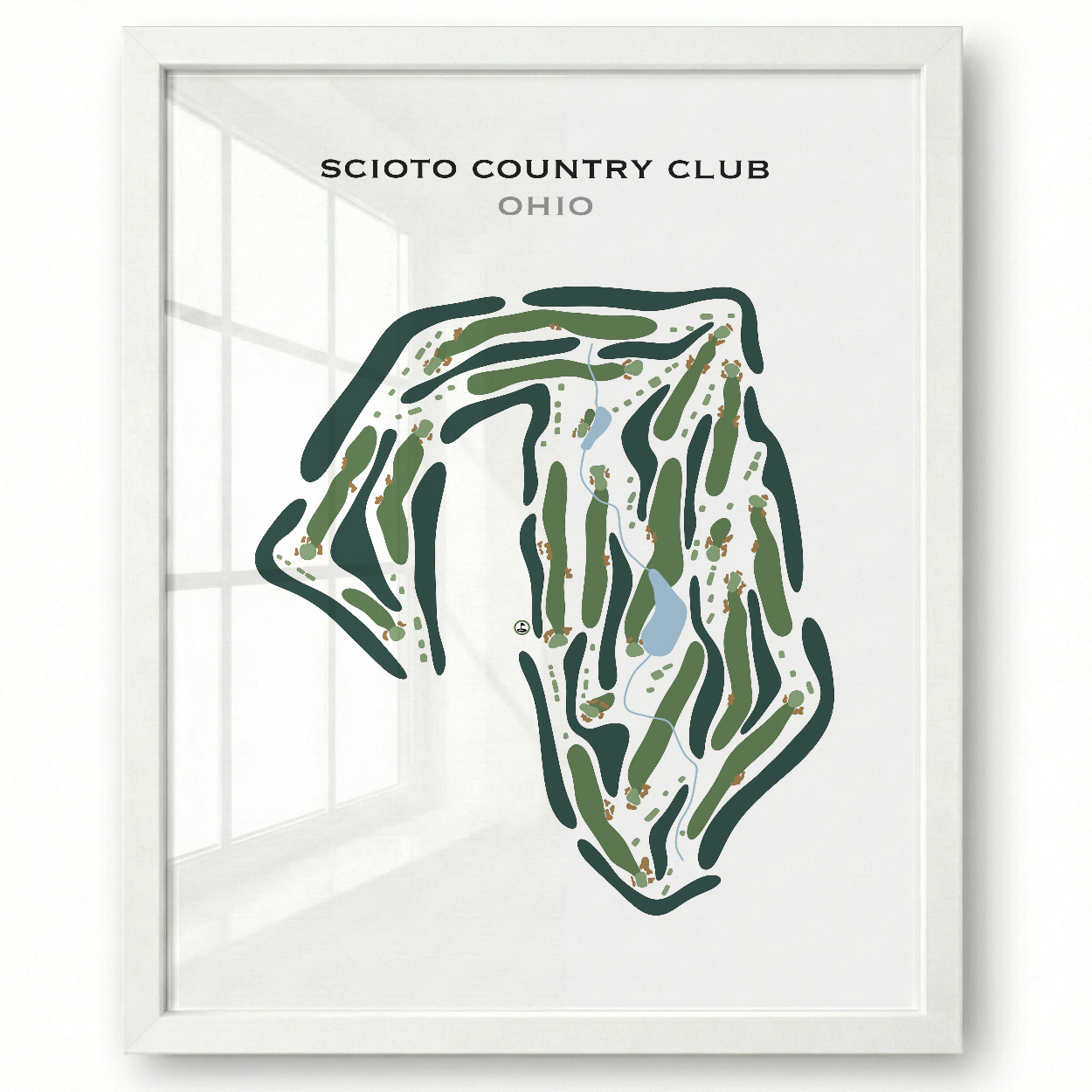 Scioto Country Club, Ohio - Printed Golf Course