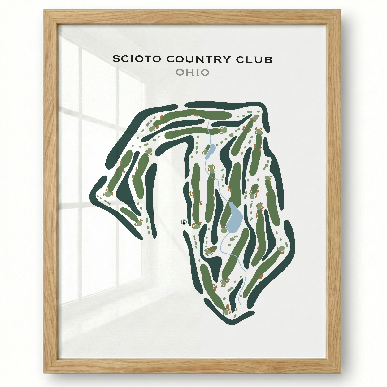 Scioto Country Club, Ohio - Printed Golf Course