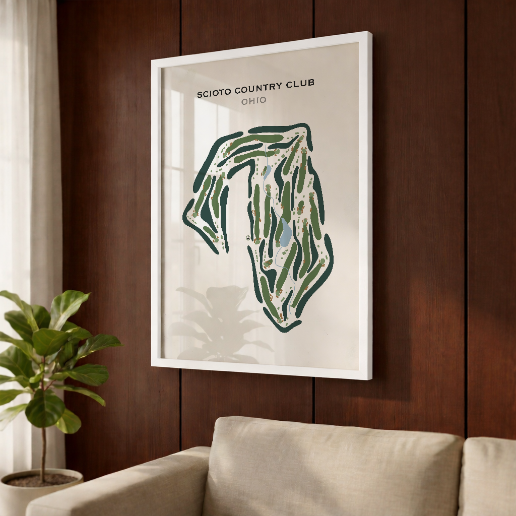 Scioto Country Club, Ohio - Printed Golf Course