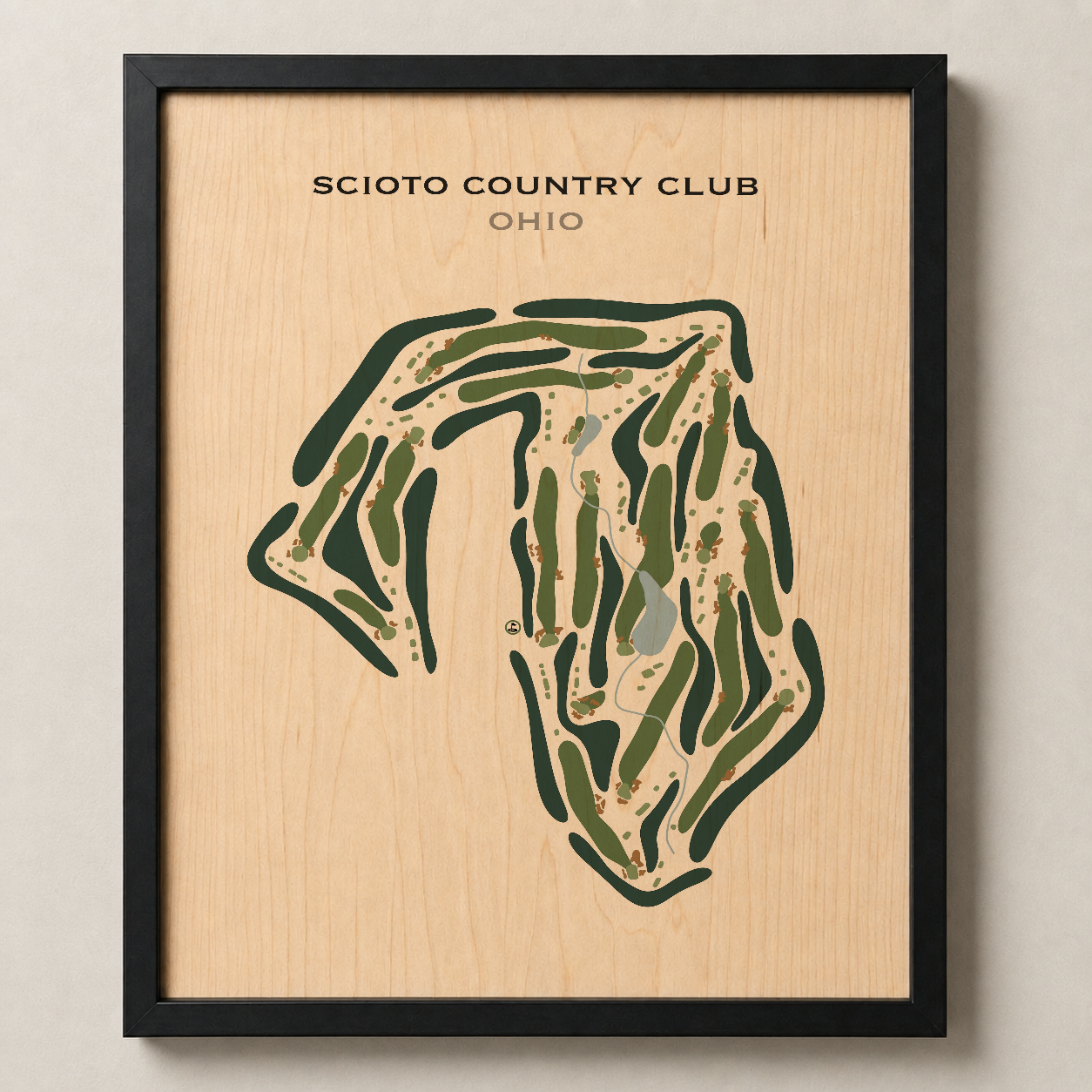 Scioto Country Club, Ohio - Printed Golf Course