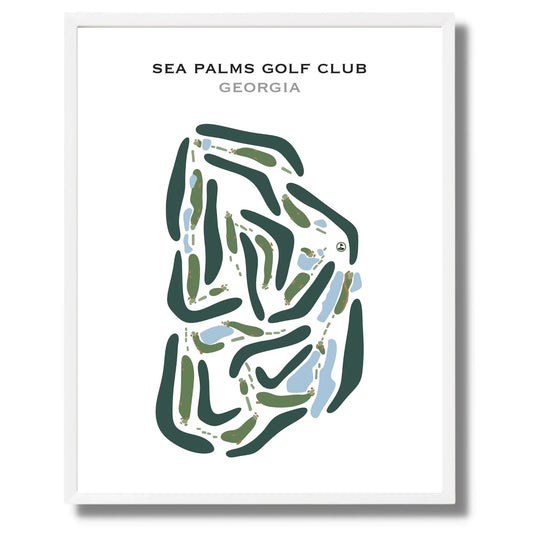 Sea Palms Golf Club, Georgia - Printed Golf Courses