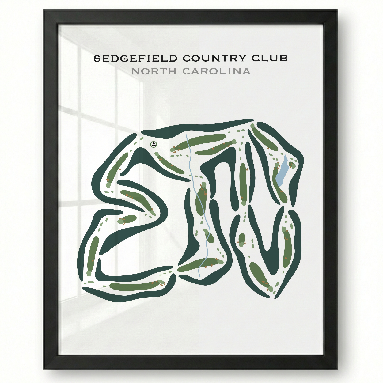 Sedgefield Country Club, North Carolina - Printed Golf Courses