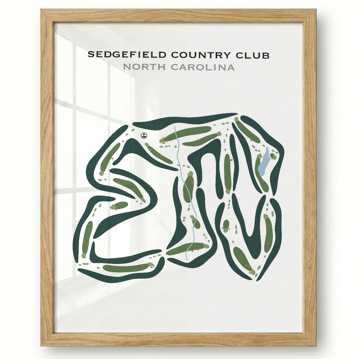 Sedgefield Country Club, North Carolina - Printed Golf Courses