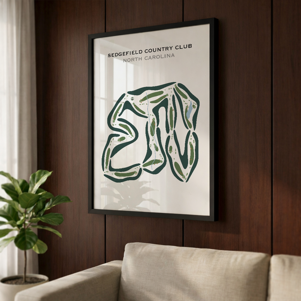 Sedgefield Country Club, North Carolina - Printed Golf Courses