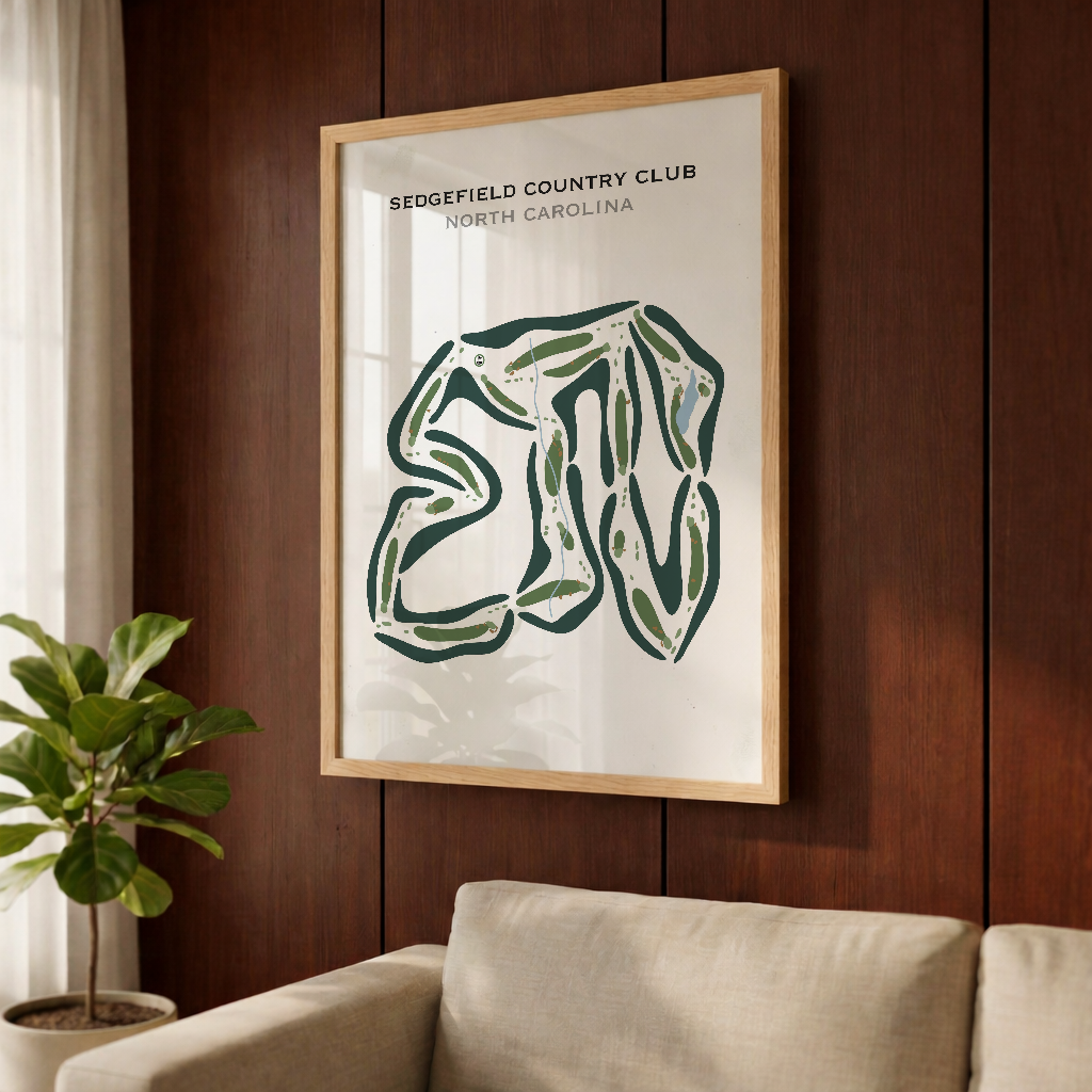 Sedgefield Country Club, North Carolina - Printed Golf Courses